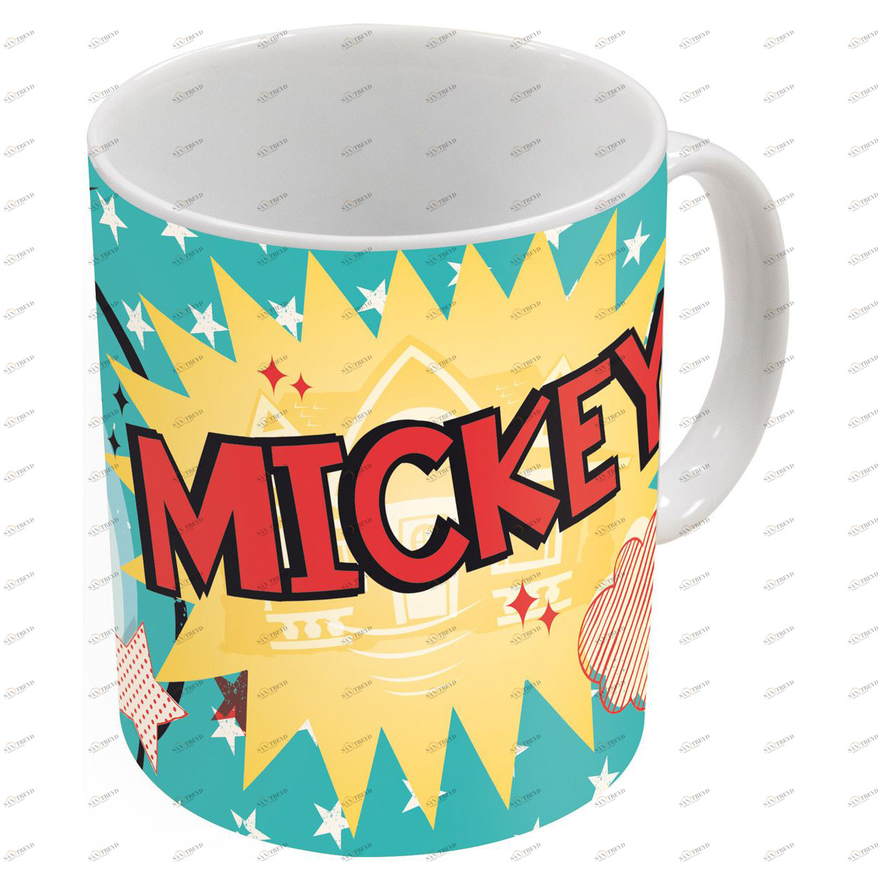 Кружка керамическая №3 "Микки Маус", 325 мл STOR МИККИ МАУС 335744 Белый Santreyd 