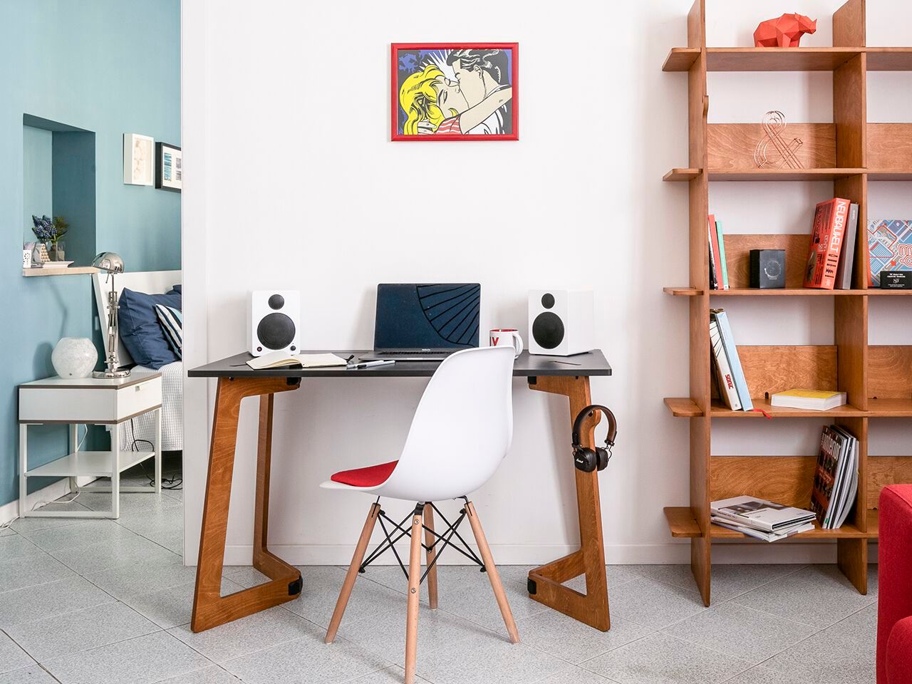 Прямоугольный рабочий стол с системой люверсов Esposit Karya ARCH-00030692 - Вид №3