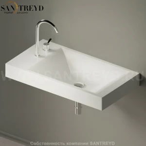 ACER15084DDZ Подвесная раковина настенная прямоугольная Agape  белая