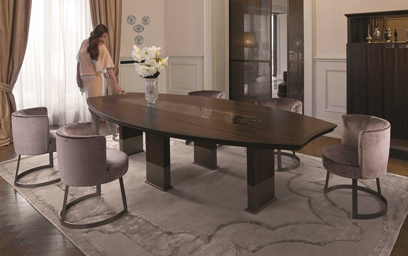 Longhi Овальный деревянный стол Loveluxe 2014 – royal collection T 135 - Вид №1