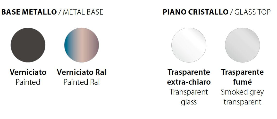 Фиксированный стол с хрустальной столешницей RIFLESSI ARCH-00011915 - Вид №1