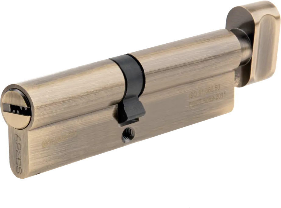 APECS Pro Цилиндровый механизм LM-100-C-AB с вертушкой, бронза 84168060
