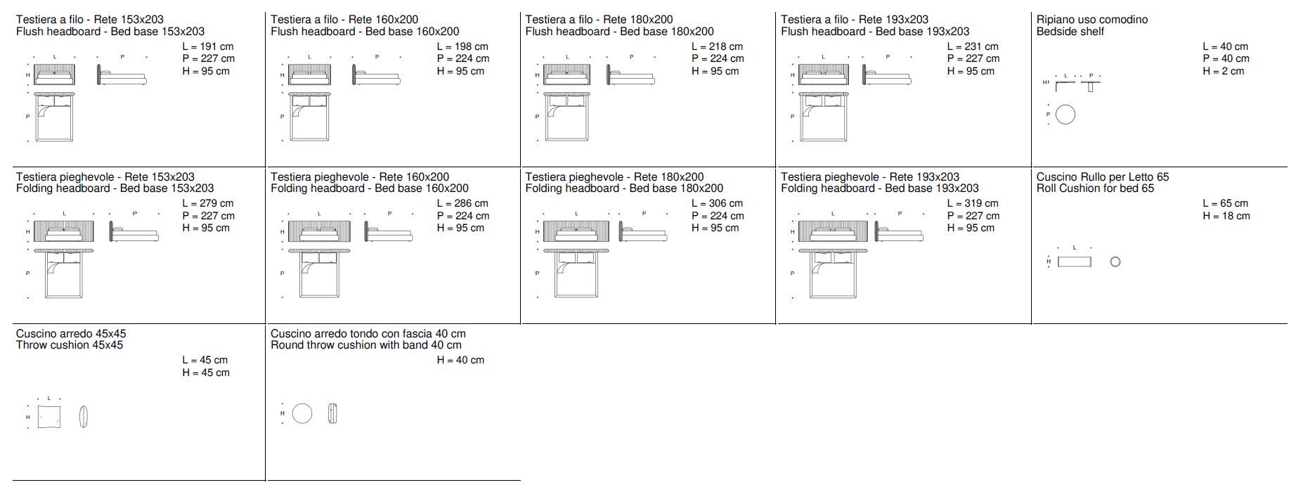 Мягкая кровать из ткани Saba Italia Metis ARCH-00112071