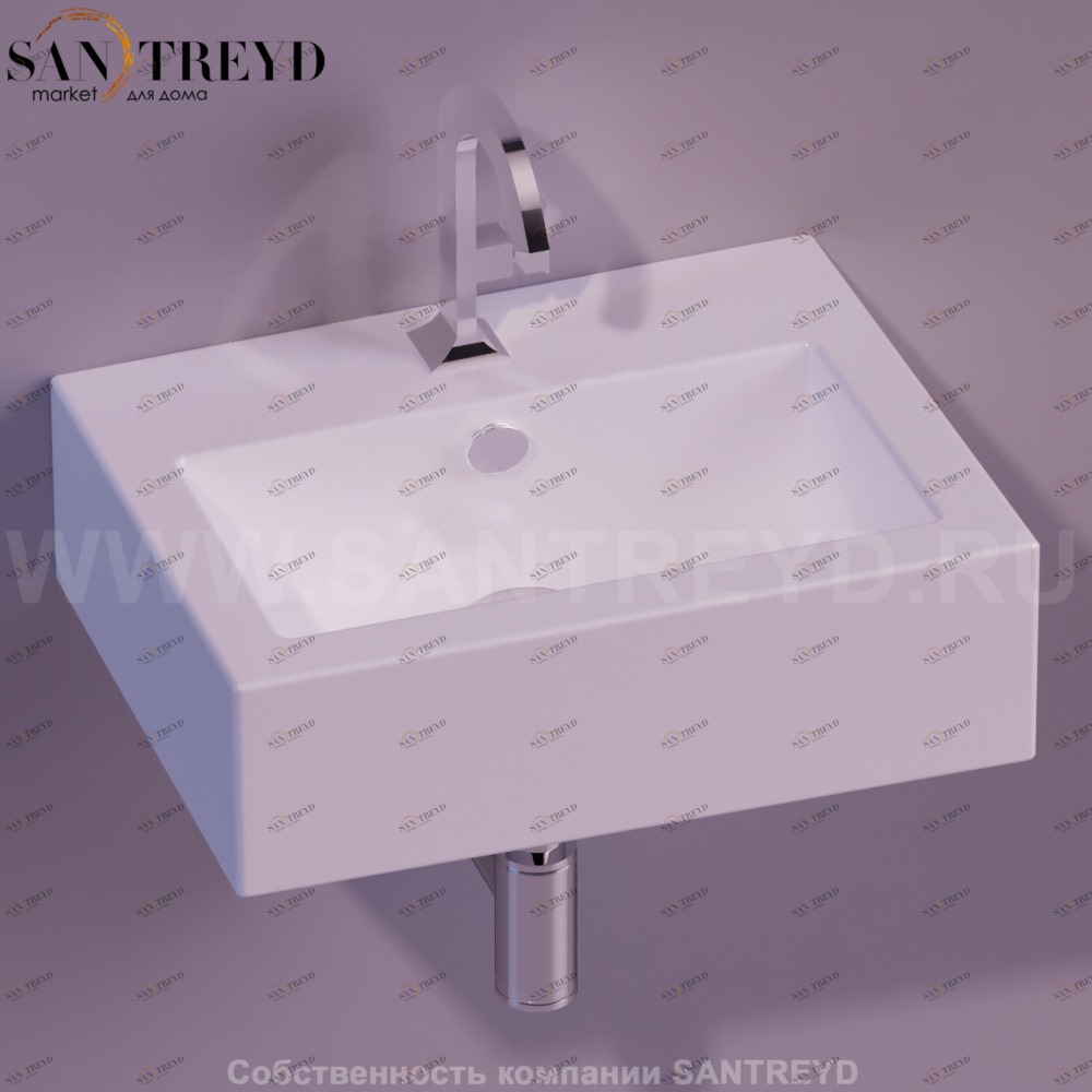 FZ14BIANCO Подвесная раковина настенная прямоугольная Simas Frozen белая