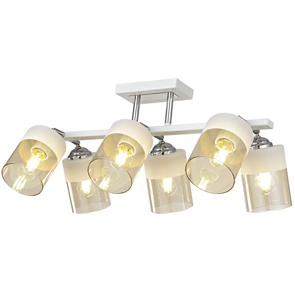 INSPIRE Amber — потолочная люстра с 6 янтарными плафонами 85113379 STLM-0058956 - Вид №3