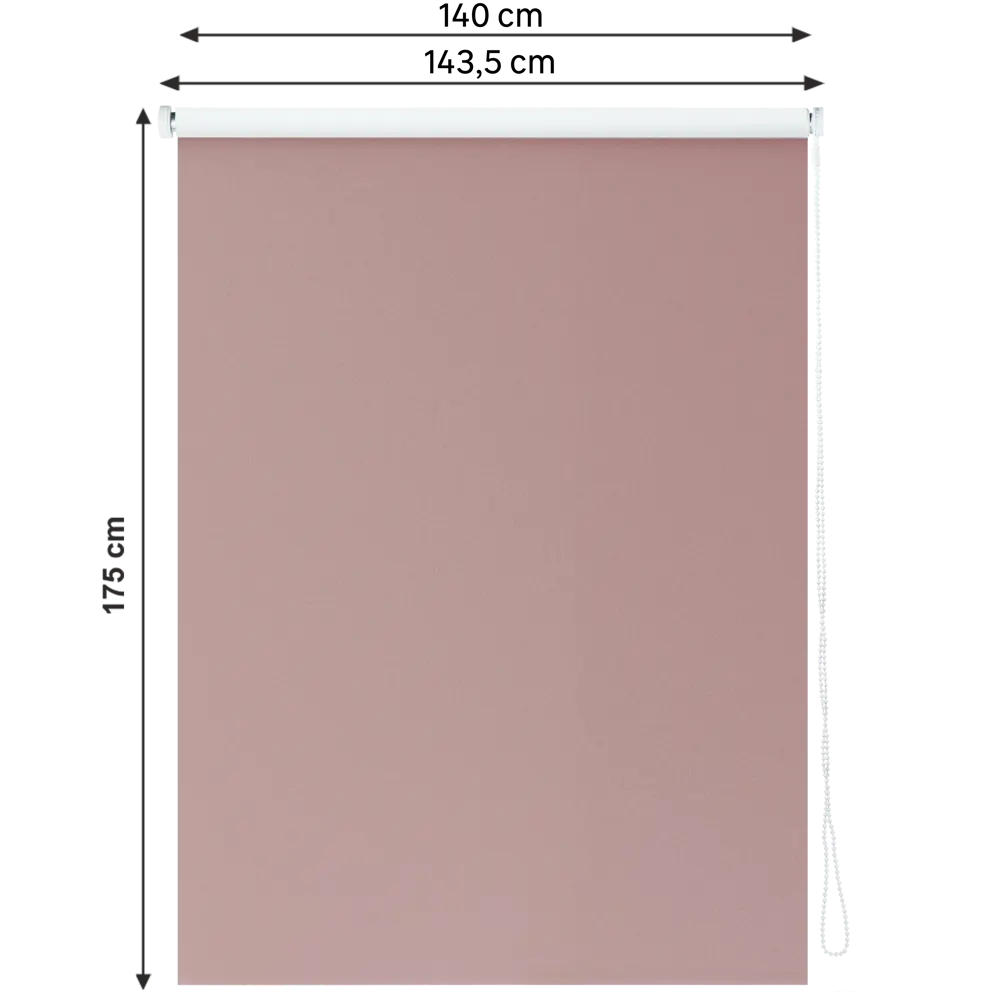 Штора рулонная блэкаут Inspire Santos 140x175 см сиреневая Santal 4 82692218 STLM-2061274 - Вид №1