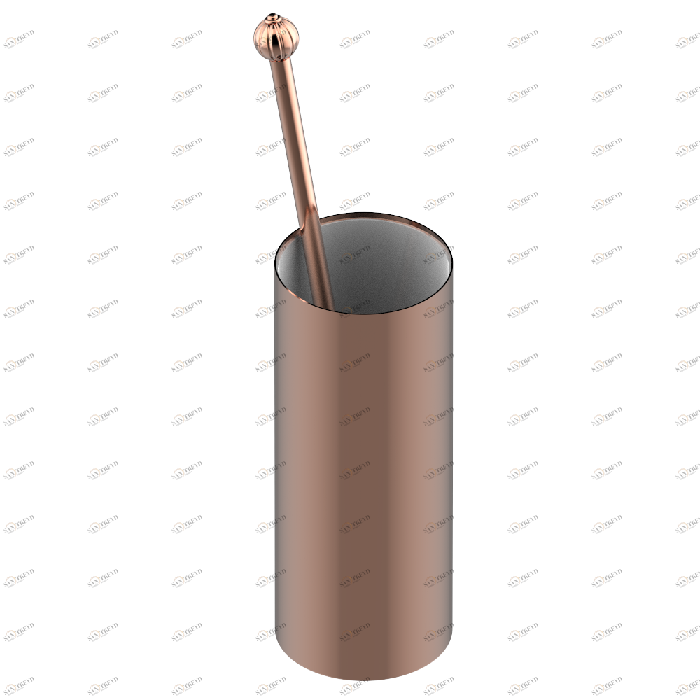 A8B-4700 Стакан напольный и щётка для унитаза Thg-paris Vogue аметист Розовое золото A8B-4700 CAT.F