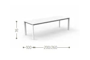 Алюминиевый выдвижной садовый стол Talenti ARCH-00079587 - Вид №9