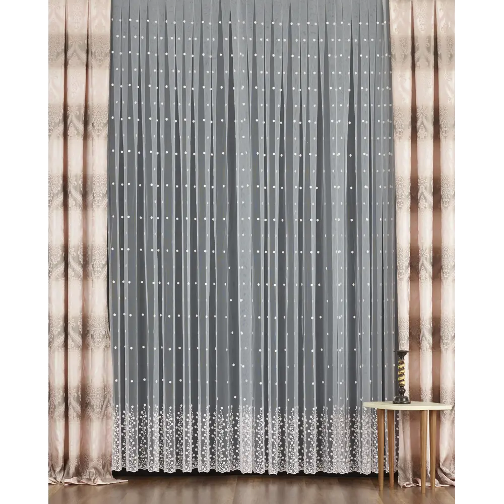 Тюль с вышивкой Невеста сетка 290 см цвет розовый 81960441 STLM-2192283 ELIT HOME  - Вид №3