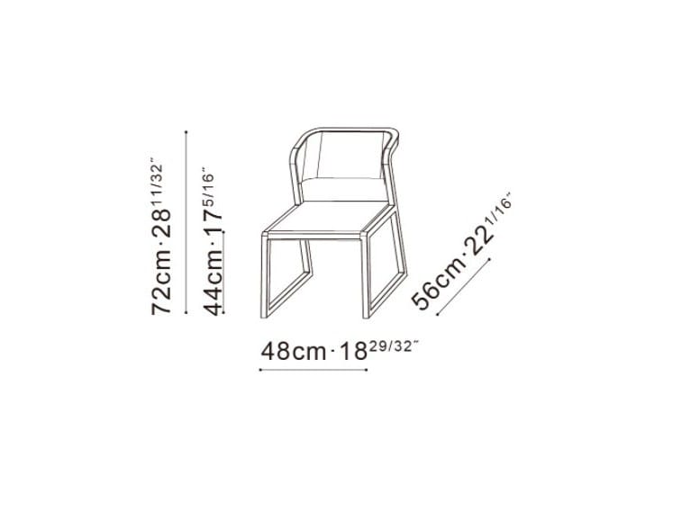 Стул с дубовой рамой и кожаной обивкой CAMERICH MING ARCH-00122895 - Вид №3
