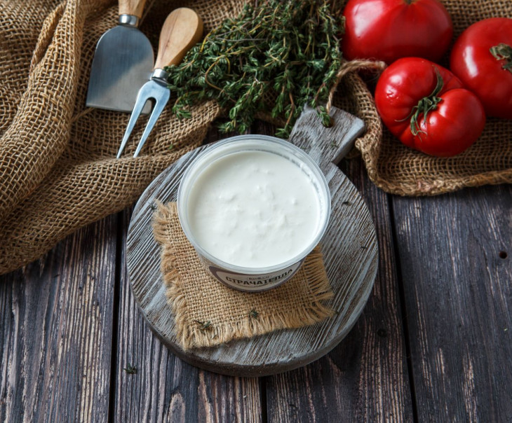 6464 Сыр "Страчателла" из молока джерсийских коров Вкусляндия  - Вид №1