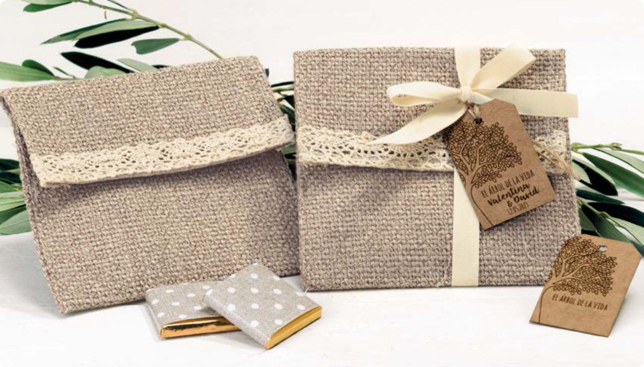 X112.61.1 Прямоугольная крафт-карта "древо жизни", 36uds. Dekoraniaevents Bodas  - Вид №1