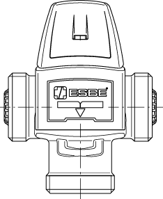 3166 02 00 VTA552Ротационные клапаны » Esbe серии VTA350, VTA550  - Вид №1