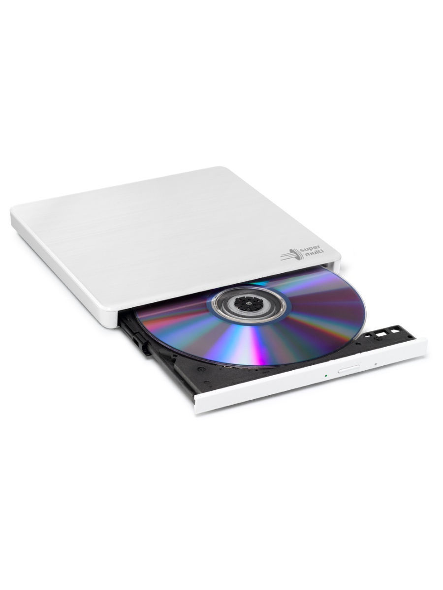 GP60NW60.AUAE12W dvd-rw ext. white slim ret. usb2.0 LG Santreyd  - Вид №1