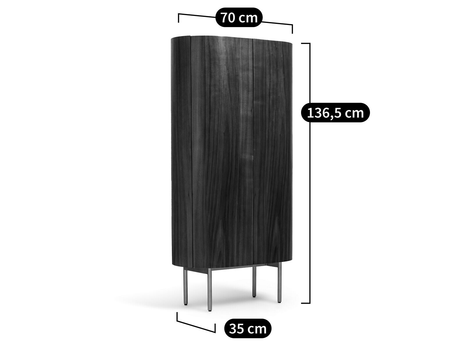 Шкаф из шпона с распашными дверцами AMPM Aslen ARCH-00053277 - Вид №6