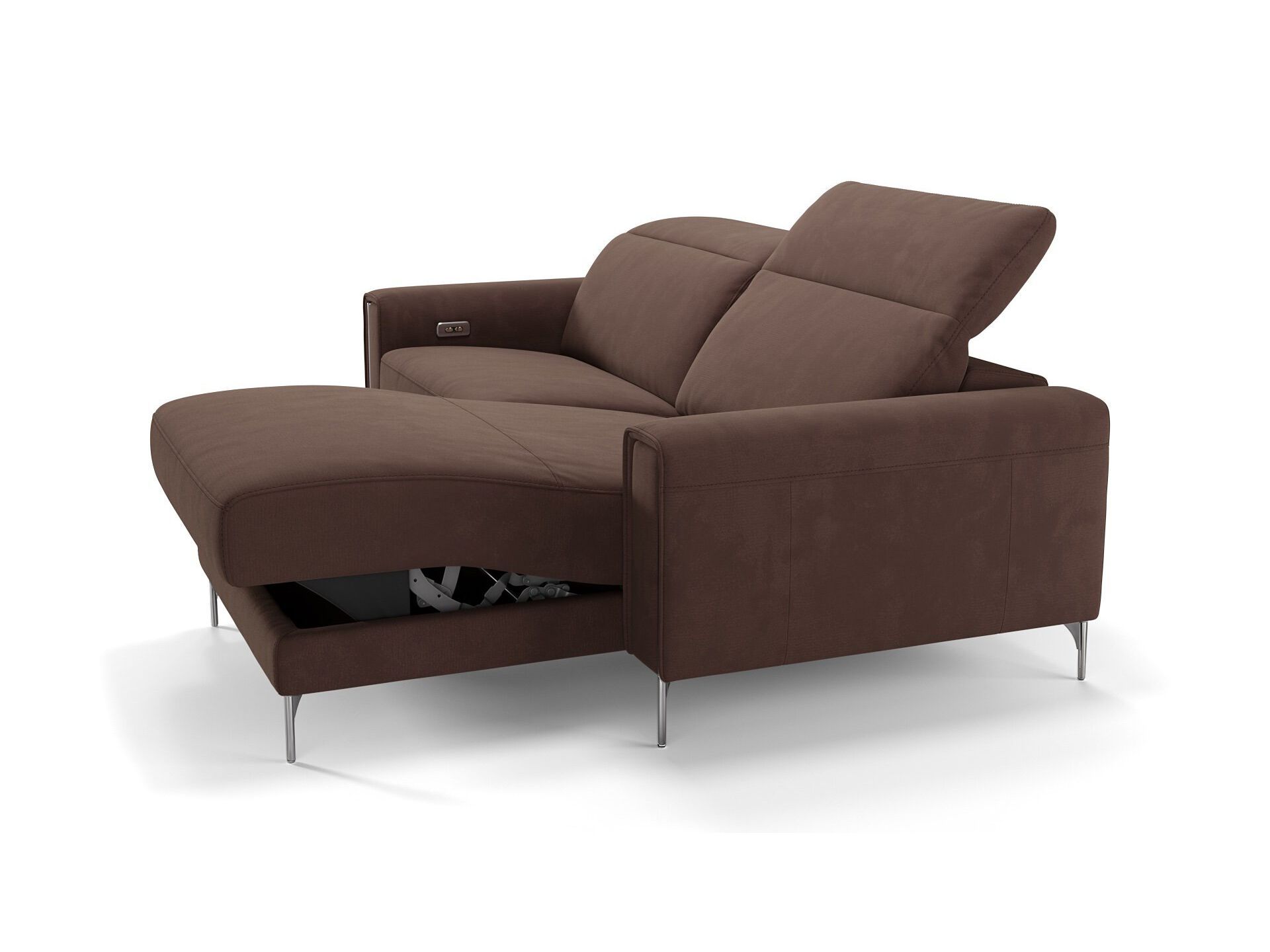 2-местный кожаный диван с полуостровом Sofanella Bellagio ARCH-00151826