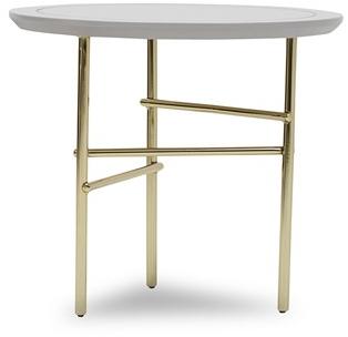 Enza Home Круглый лакированный журнальный столик из мдф и металла Astoria sun-id-1424285 - Вид №1