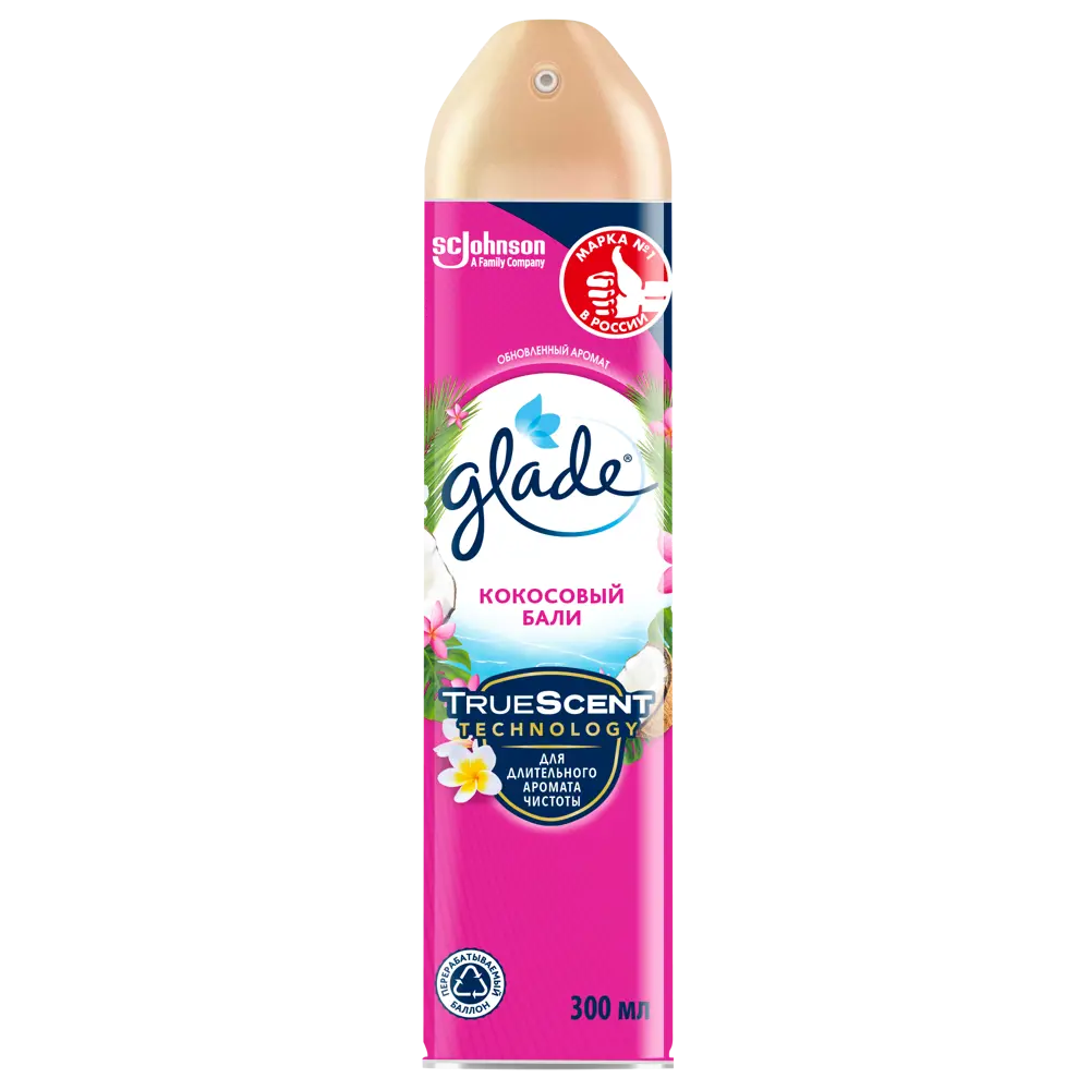 GLADE Кокосовый Бали — аэрозольный освежитель с цветочным букетом 84588612 STLM-0052497