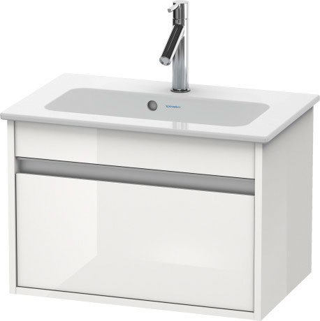 KT642207575 Тумбочка подвесная компакт Ketho #KT6422 600 x 385 мм Лен, декор Duravit - Вид №2