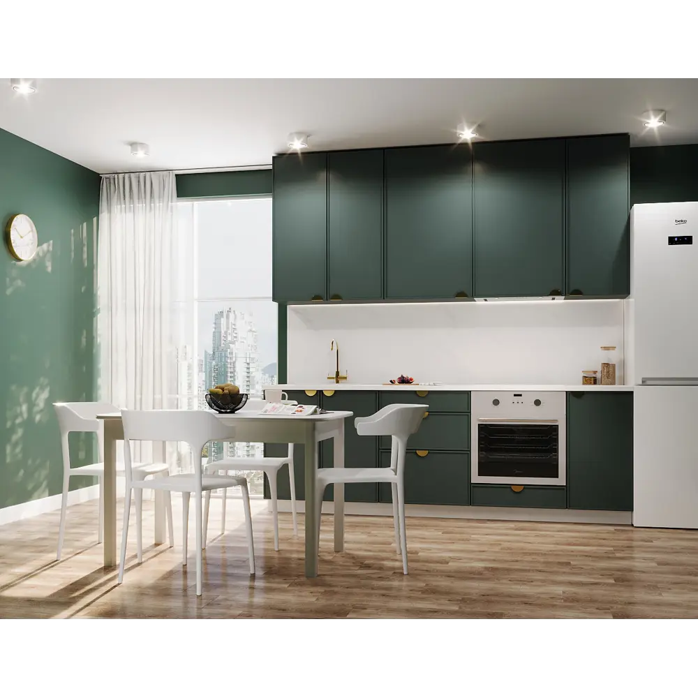 Фасад кухонного шкафа Инта 32.9x76.5 см KONSENSA МДФ цвет зеленый 89417479 STLM-2185387 Инта зелёная - Вид №6