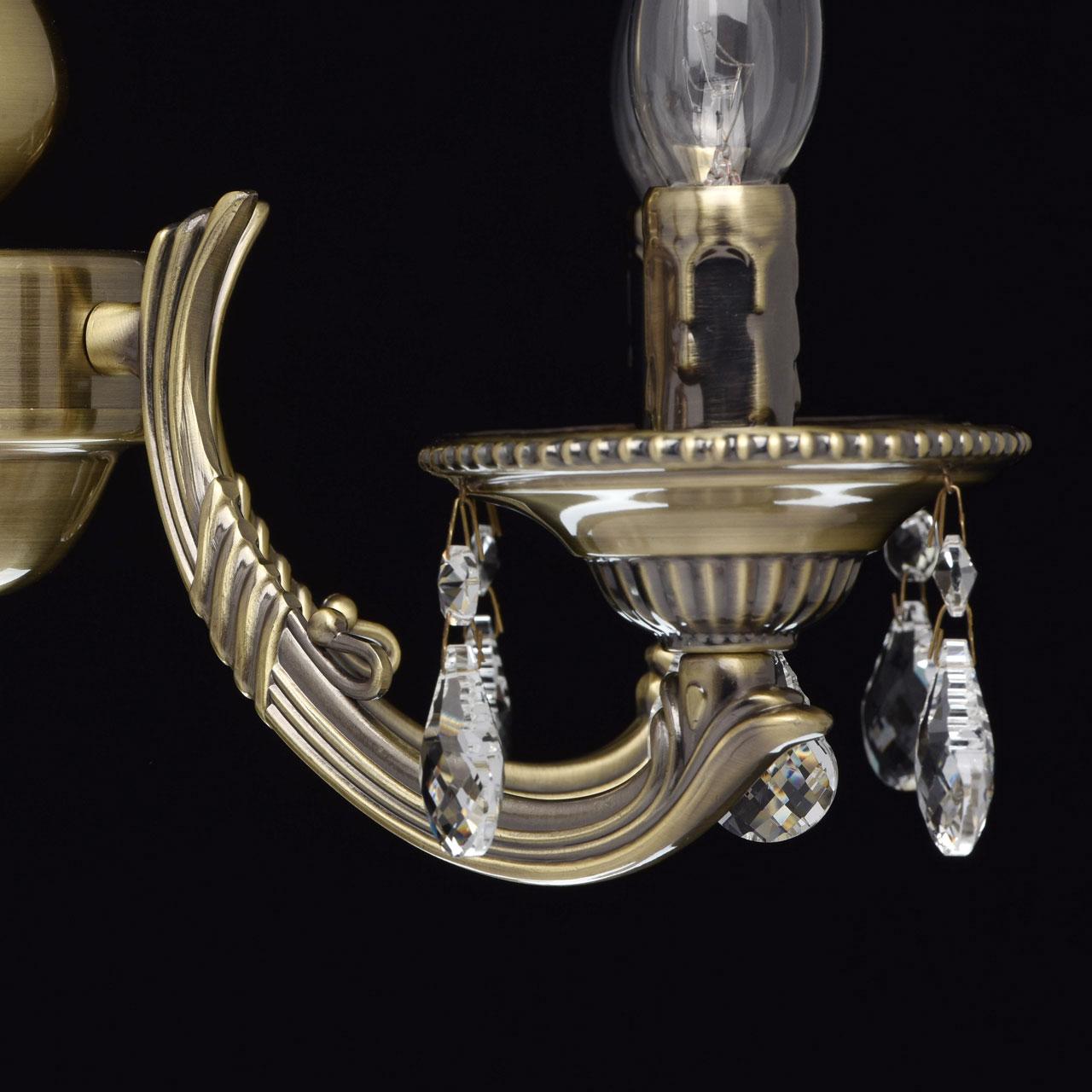 Подвесная люстра MW-Light Аврора 3 371011605 MW-LIGHT ДИЗАЙНЕРСКИЕ, АВРОРА 185832 Бронза  - Вид №3