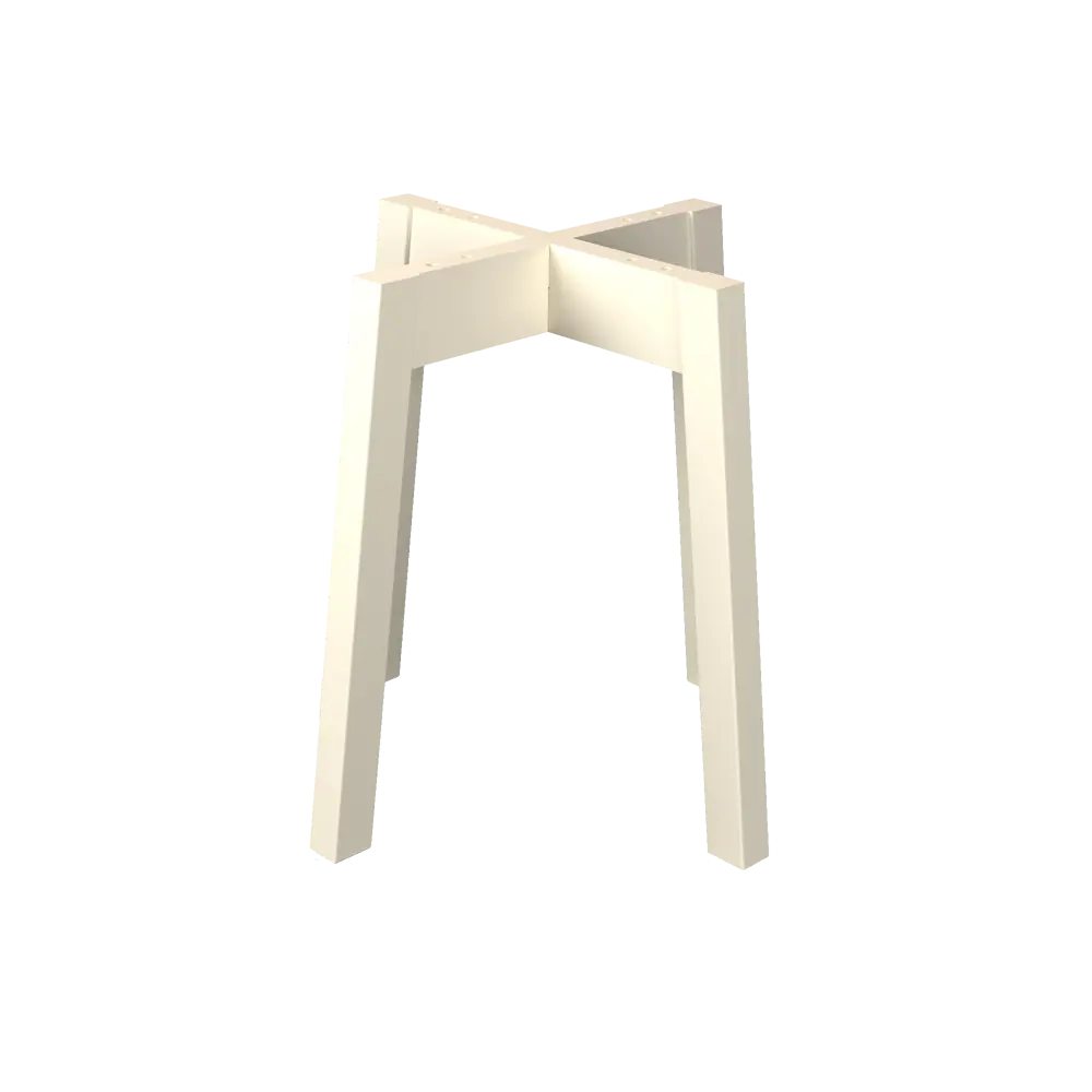 Каркас для табурета Гавр Delinia 33x33x41.5 см 42 см дерево цвет слоновая кость 83697034 STLM-2002580  - Вид №1
