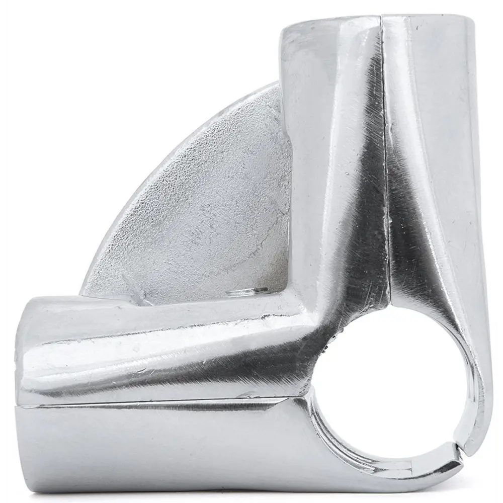 Соединитель 3-х труб угловой с площадкой для полки, цвет хром PALLADIUM STLM-2147601 - Вид №1