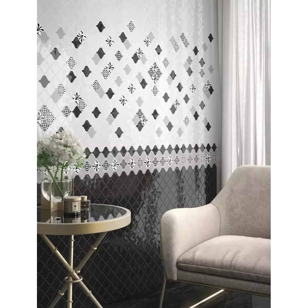 Мозаика Kerama Marazzi Arabesques Shiny 26x30 см цвет белый 84612982 STLM-2000417 Арабески - Вид №4