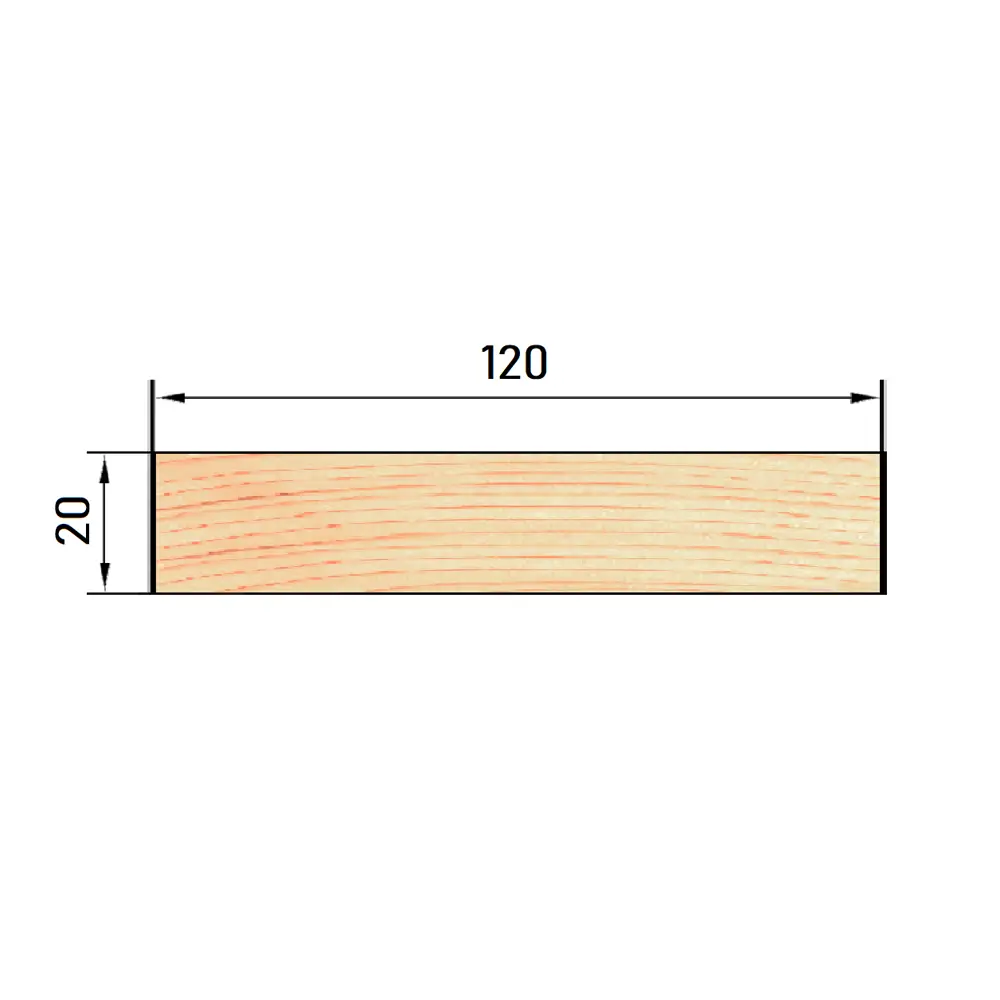 Планкен импрегнированный 20x120x2000 мм хвоя прямой с фаской угла РУСШПАЛА STLM-2046211 - Вид №7