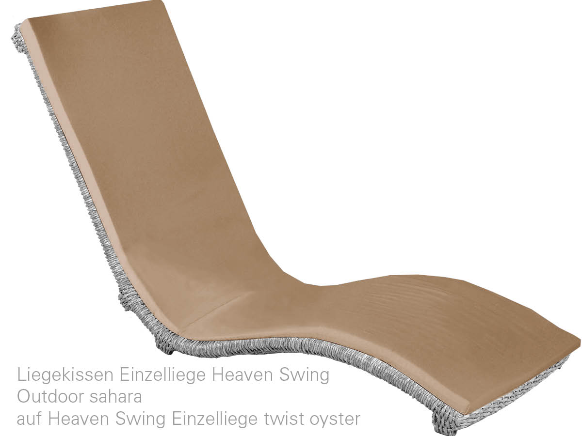 68.00.0874 Одноместный шезлонг Heaven Swing Twist oyster Mbm  - Вид №4