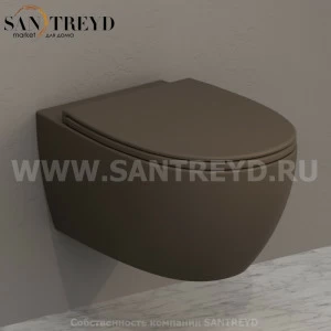 MDS03CS Подвесной унитаз настенный Коричневый Ceramica Globo 4ALL Италия