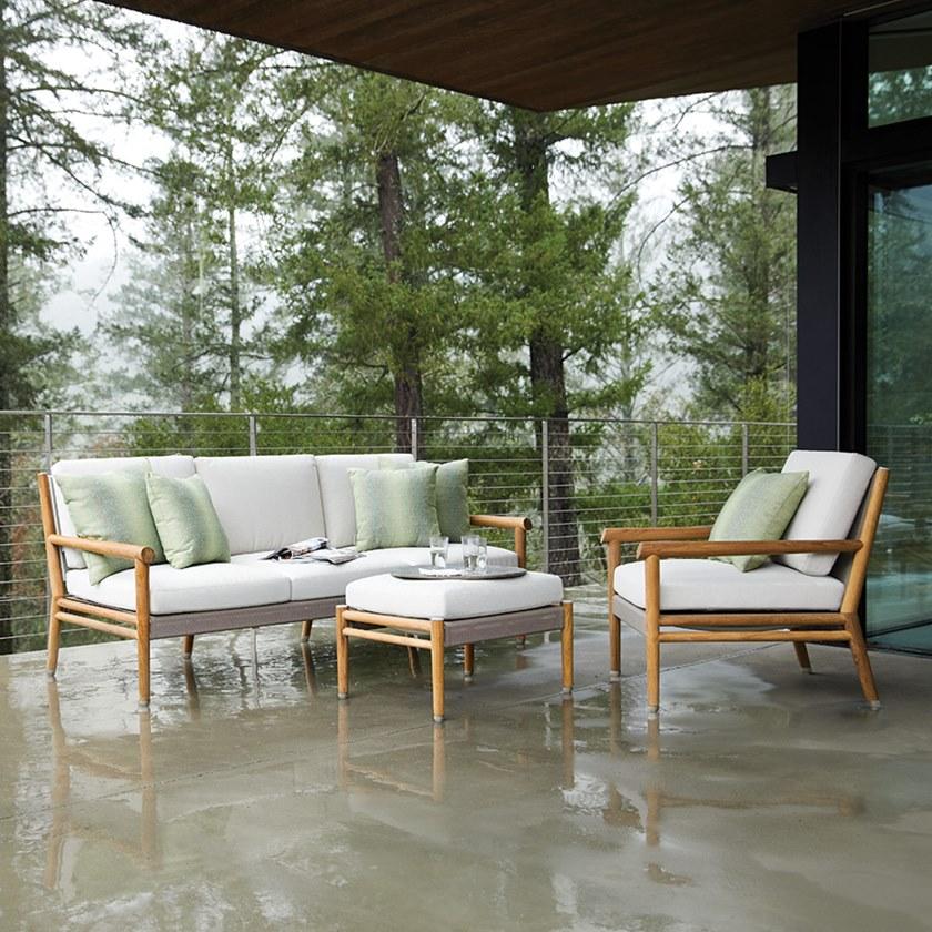 JANUS et Cie Садовое кресло из тика с подлокотниками Konos sun-id-1441973 - Вид №5