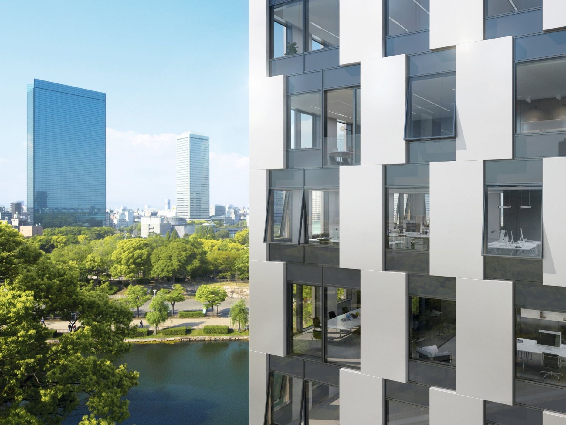 Aluminium Continuous facade system Schüco Schüco AF UDC 80 SI ARCH-00136610