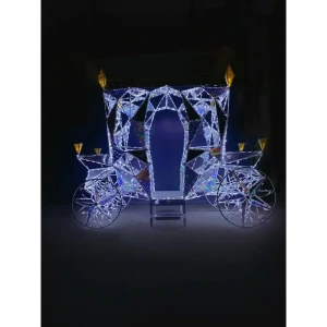 Электрическая светящиеся фигура Карета Екатерининская 400 LED 180x300x300 см теплый белый свет 86164077 STLM-2158406