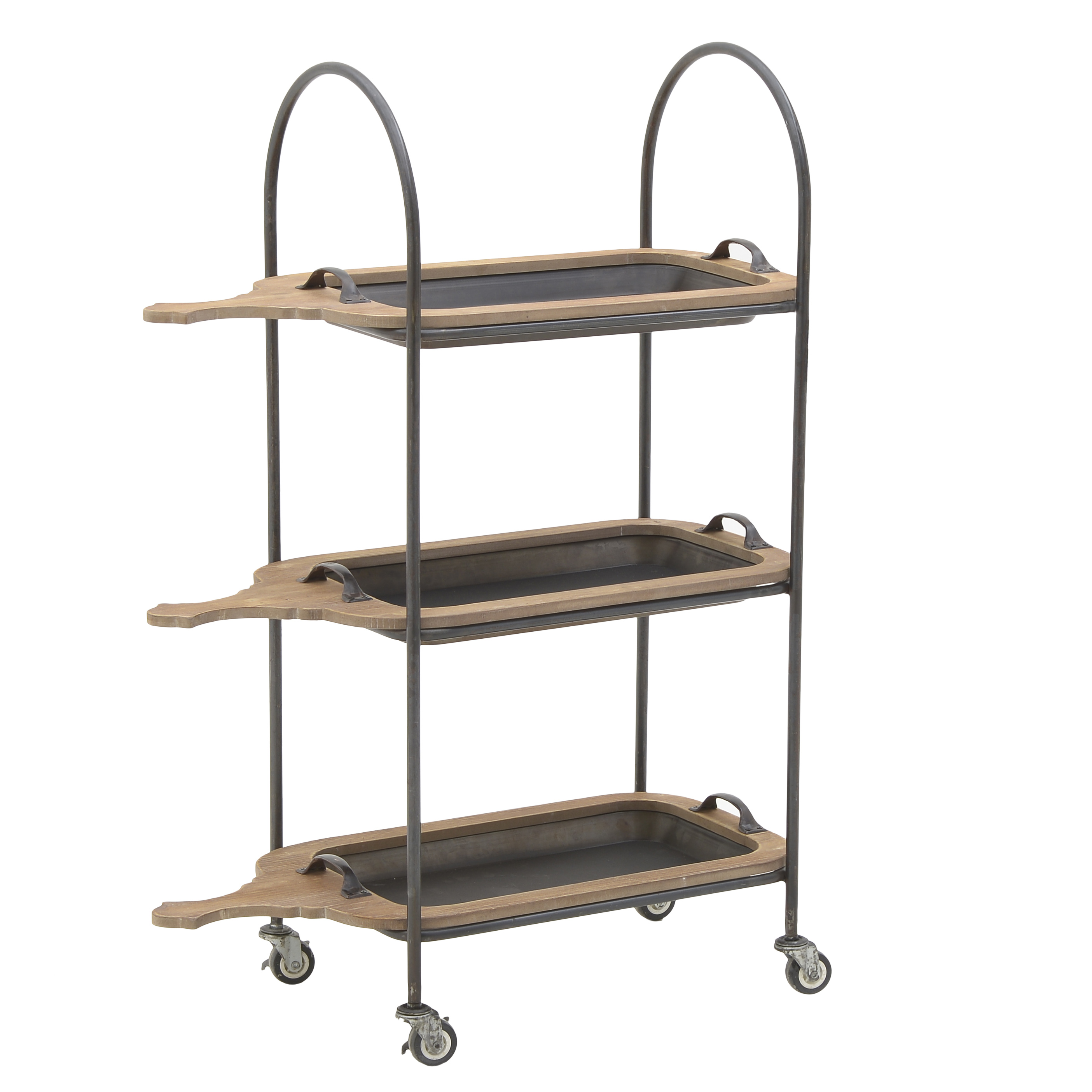 3850477.0028 СТОЛ СЕРВИРОВОЧНЫЙ-ЭТАЖЕРКА НА КОЛЕСИКАХ TO4ROOMS  - Вид №1