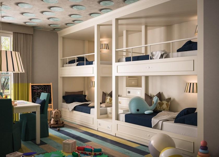 Caroti Блок двухъярусной кровати с лестницей Via montenapoleone 557  - Вид №2