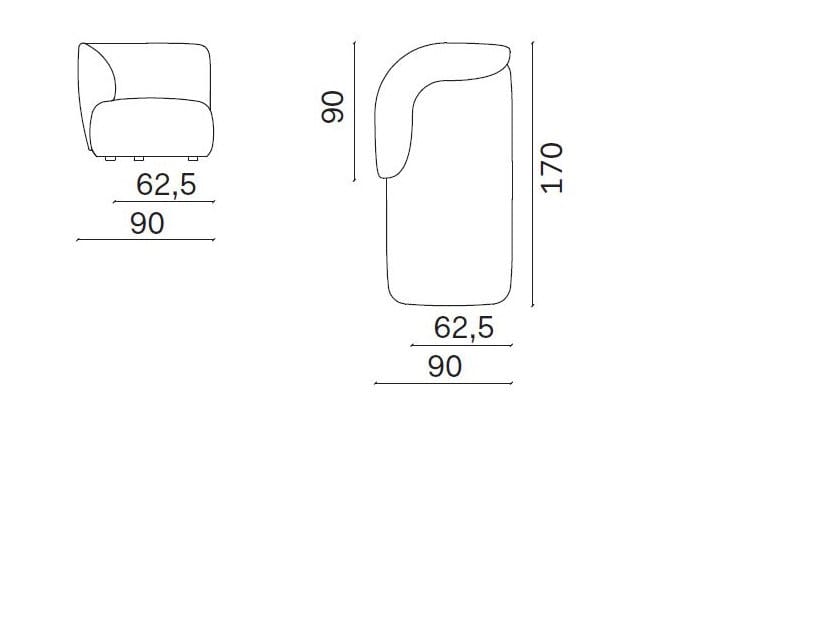 Съемный диван из ткани Novamobili Blossom ARCH-00143749 - Вид №19