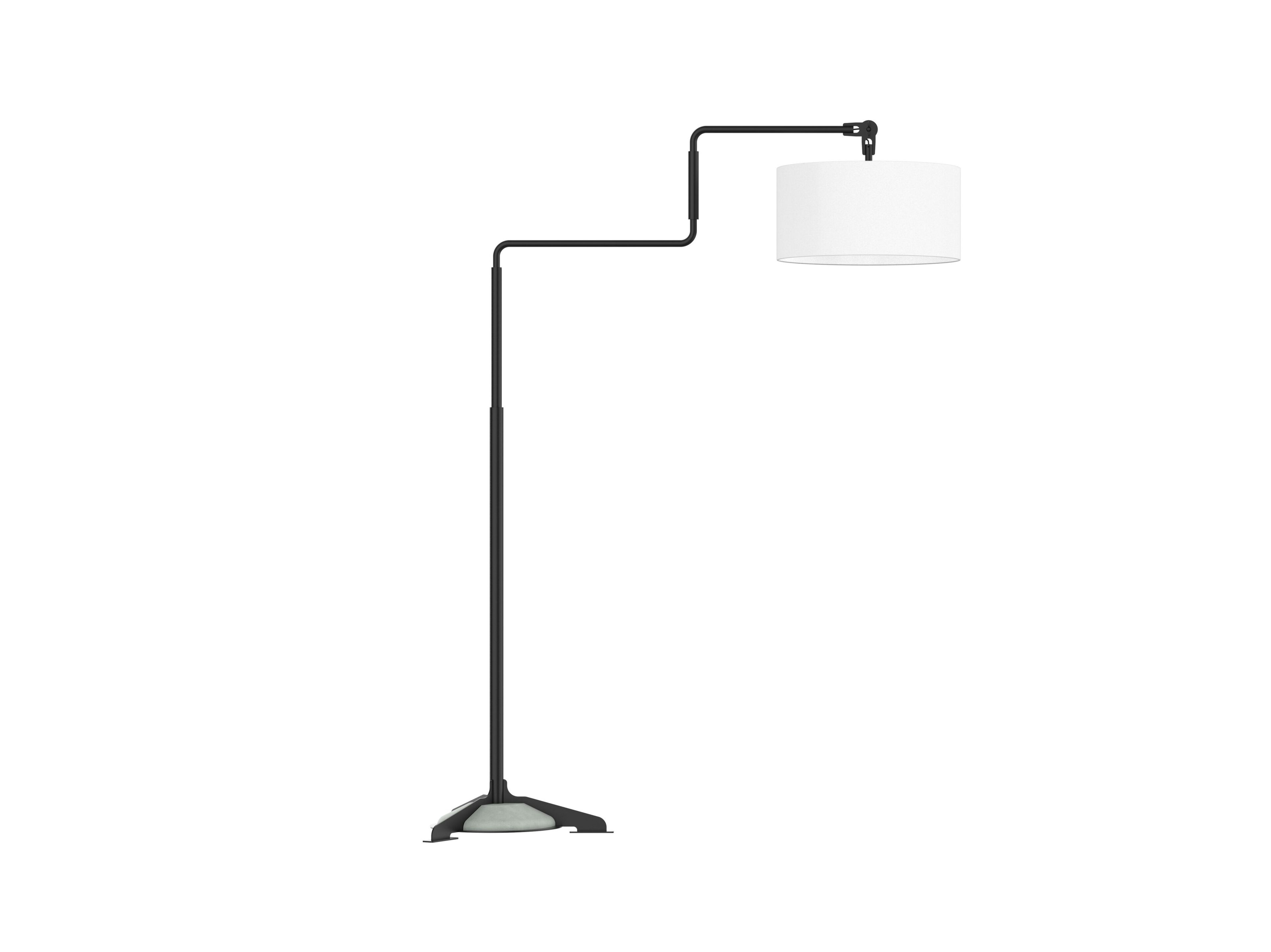 Регулируемая напольная лампа из стали и ткани FUNCTIONALS SWIVEL ARCH-00115884 - Вид №18