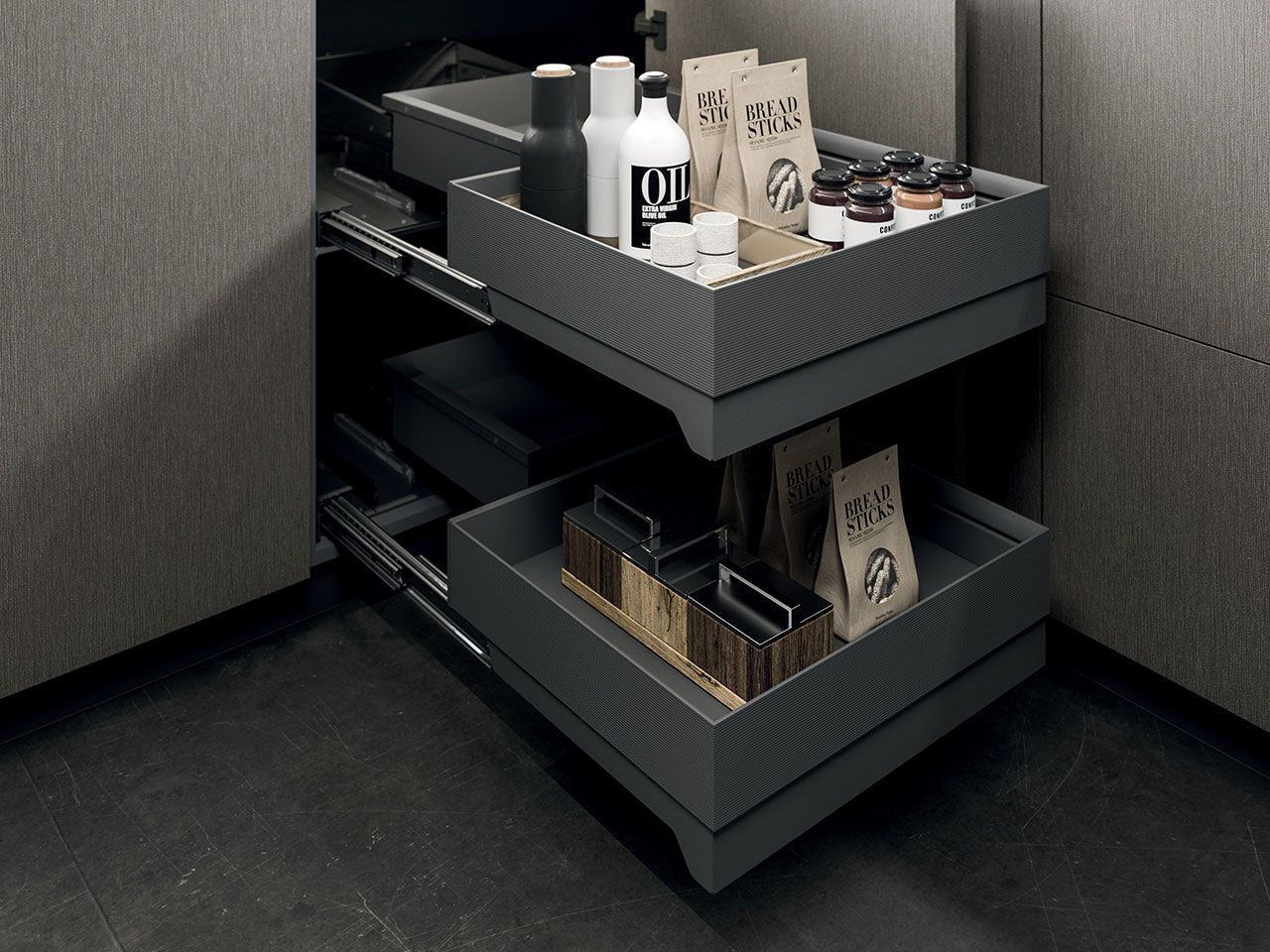 Встроенная кухня с полуостровом Arrital Ak_Project ARCH-00032864 - Вид №10