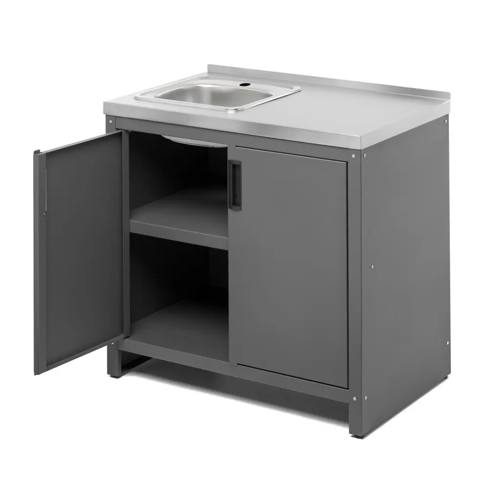 Тумба с мойкой Gratar Patio Т850М нержавеющая сталь 54x85.5x86.4 см STLM-2153730 - Вид №5