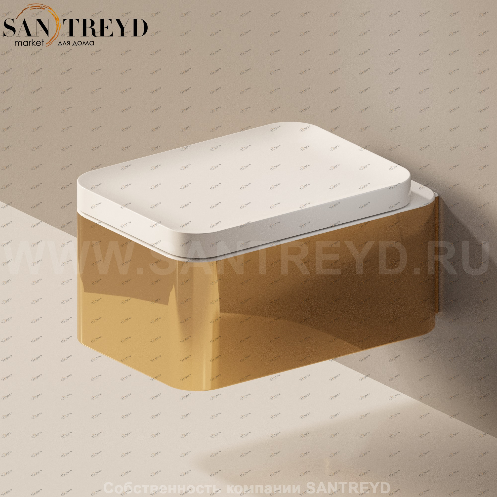 NL118GGOLD Подвесной унитаз настенный Золотистый Ceramica Flaminia Nile Италия