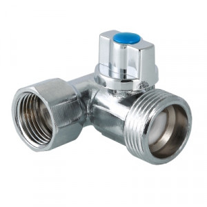 VT.256.N.04 Тройник бытовой с шаровым краном Valtec 1/2" х 3/4" х 1/2"