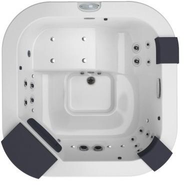 Jacuzzi® Мини-бассейн с хромотерапией и 4-х местной гидромассажной ванной Italian design sun-id-1435071 - Вид №1