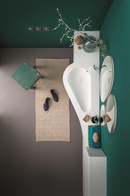 Birex Настенная модульная лакированная тумба под умывальник Versa sun-id-1492513 - Вид №2