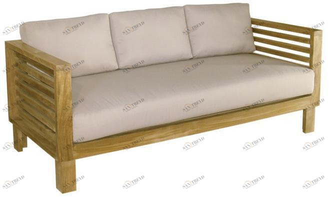 Il Giardino di Legno 3-местный садовый диван из дерева Saint tropez 212