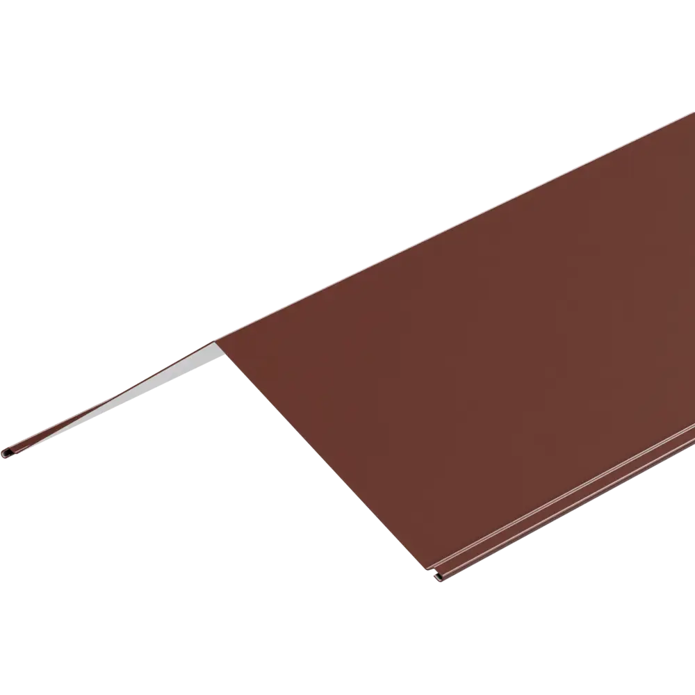 Конек 150x150x2000 мм 0.4 мм RAL 8017 коричневый 86778546 STLM-2101322 ВЕГА 