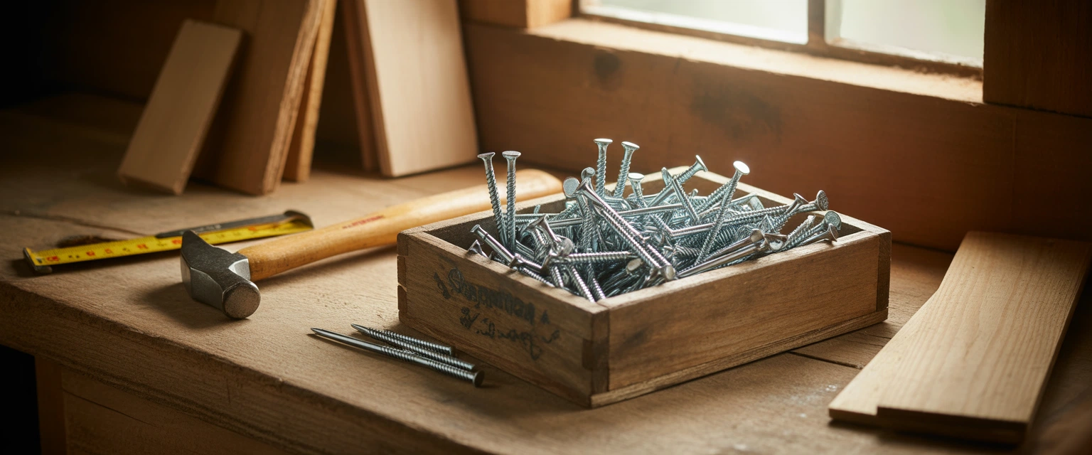 Ёршеные гвозди (Для ДСП, МДФ, фанеры) - Баннер категории