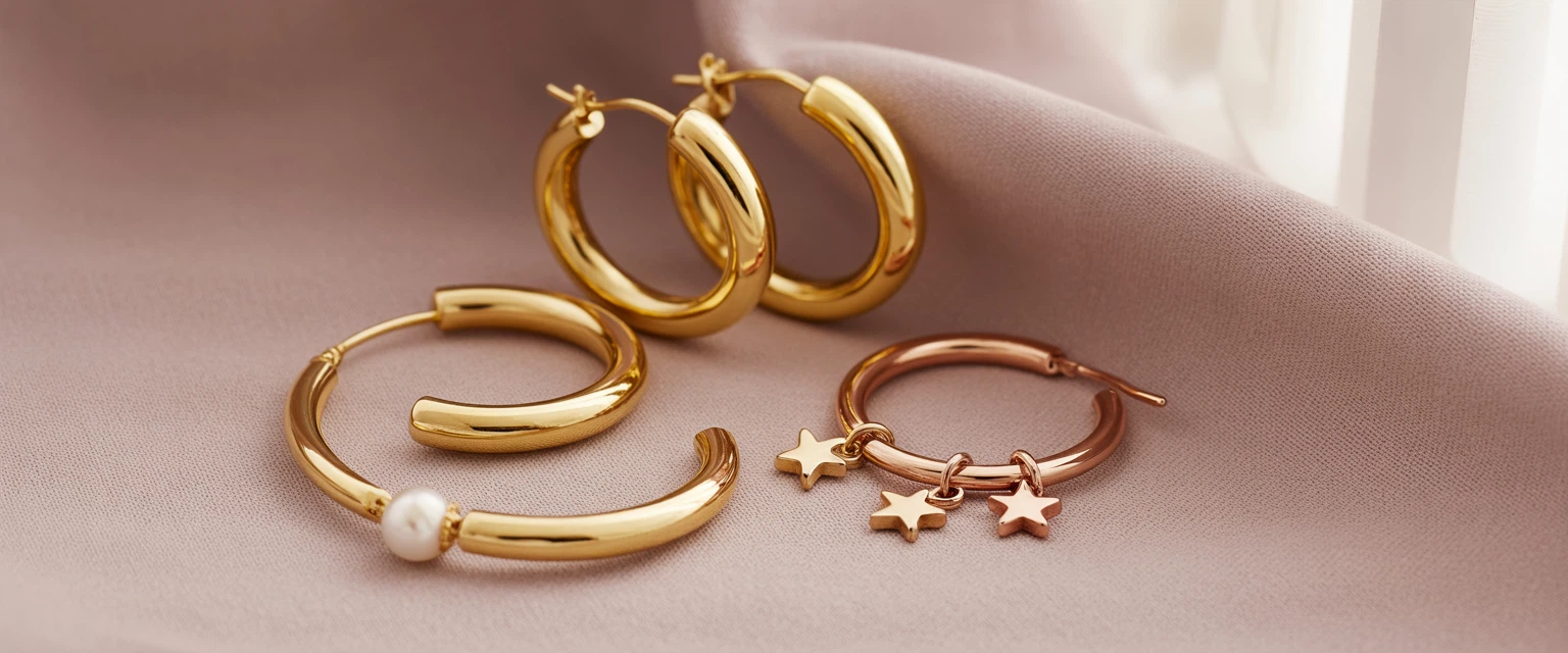 Хоопсы (круглые, овальные, с подвесками) - Баннер категории