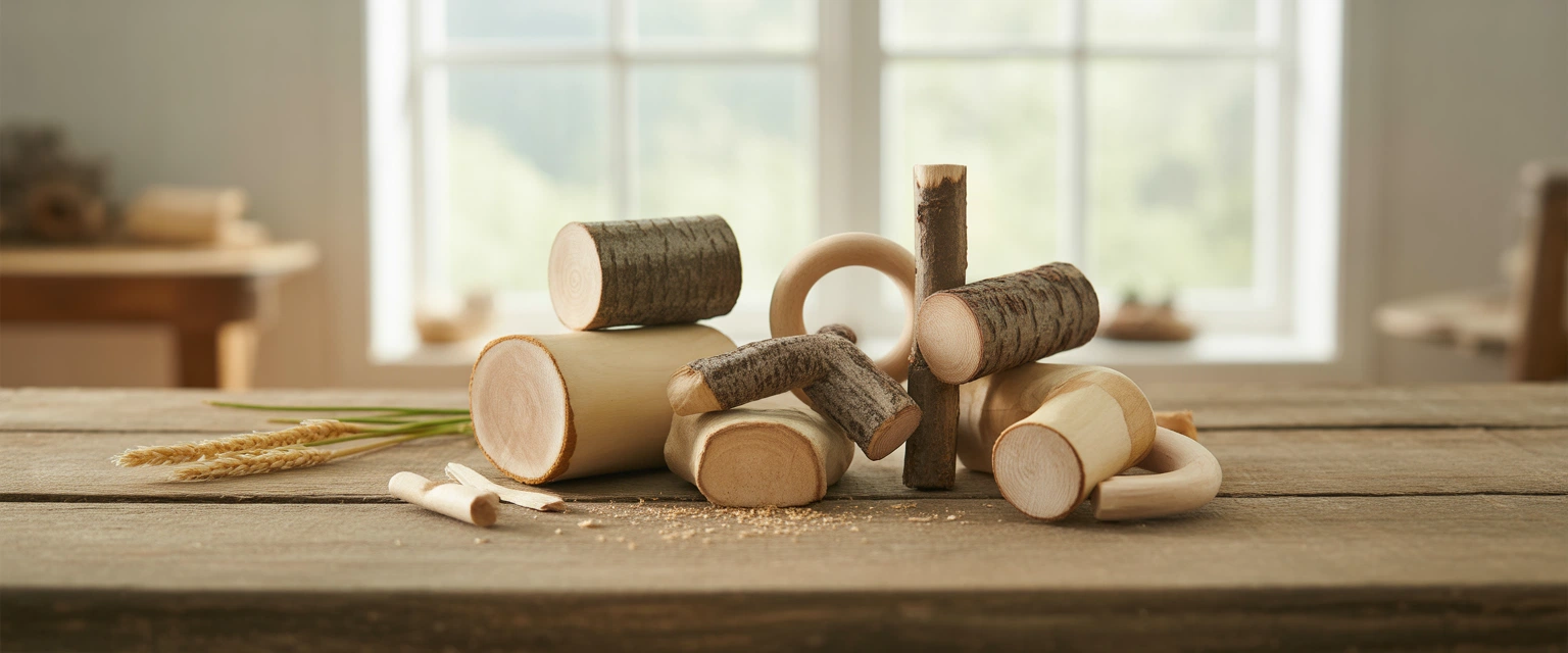 Игрушки для грызения для хорьков и грызунов - Баннер категории