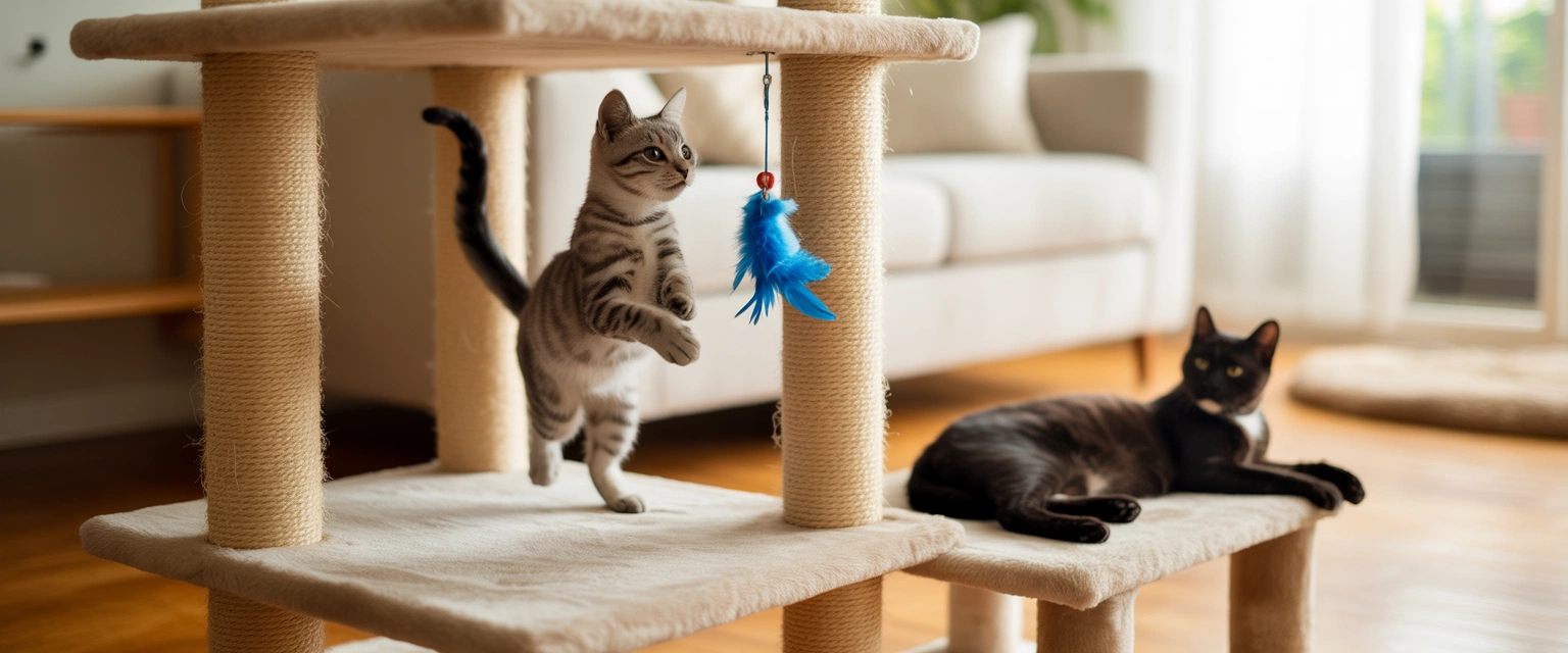 Когтеточки и комплексы для кошек - Баннер категории